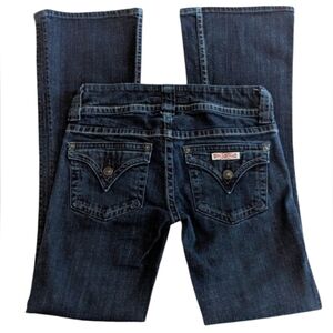 Hudson Jeans Boot Cut Dark Wash Double Button Like New 29" Inseam Size 25